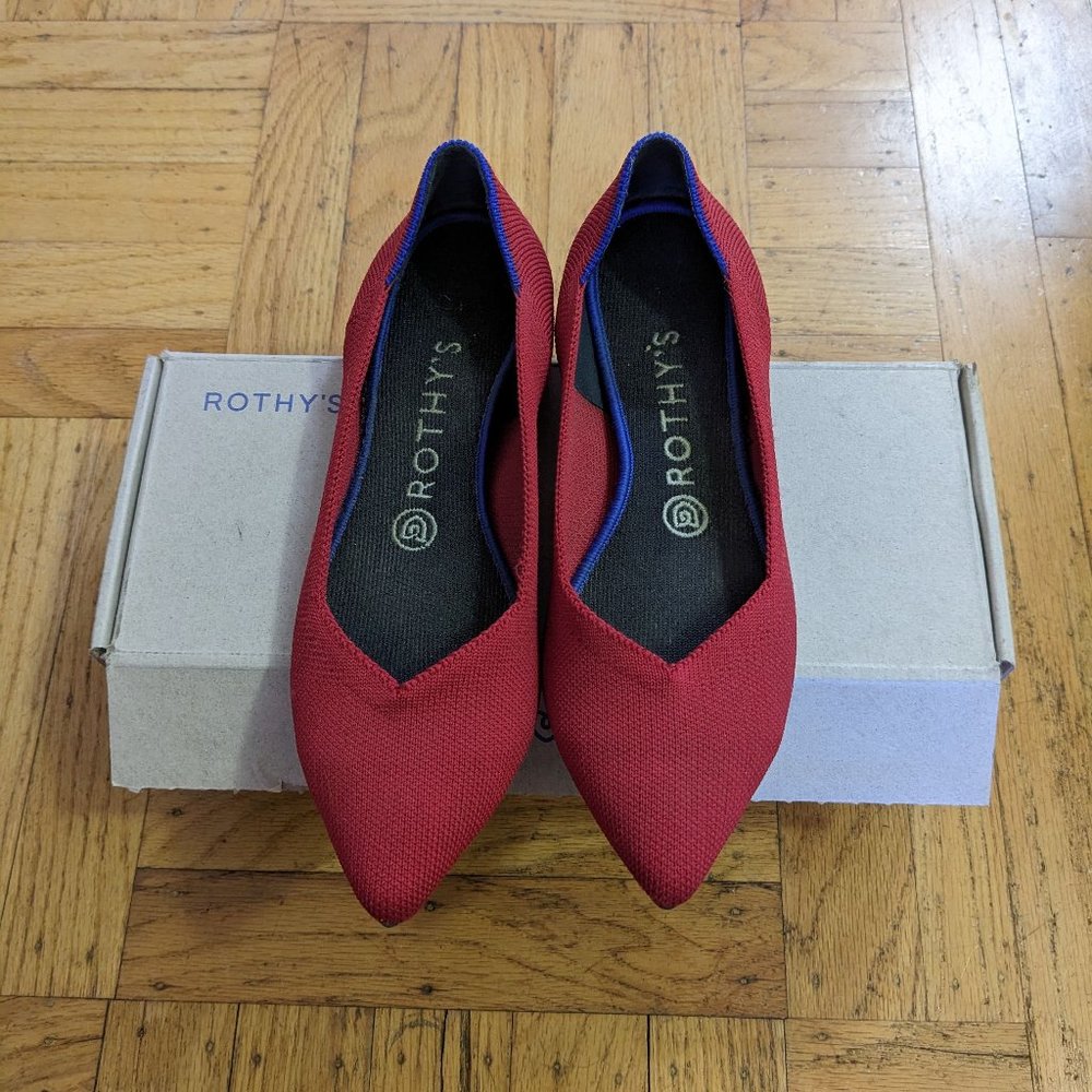 Rothy's The Point Chili Red Size 8